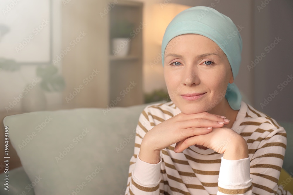 Mulher com câncer e turbante